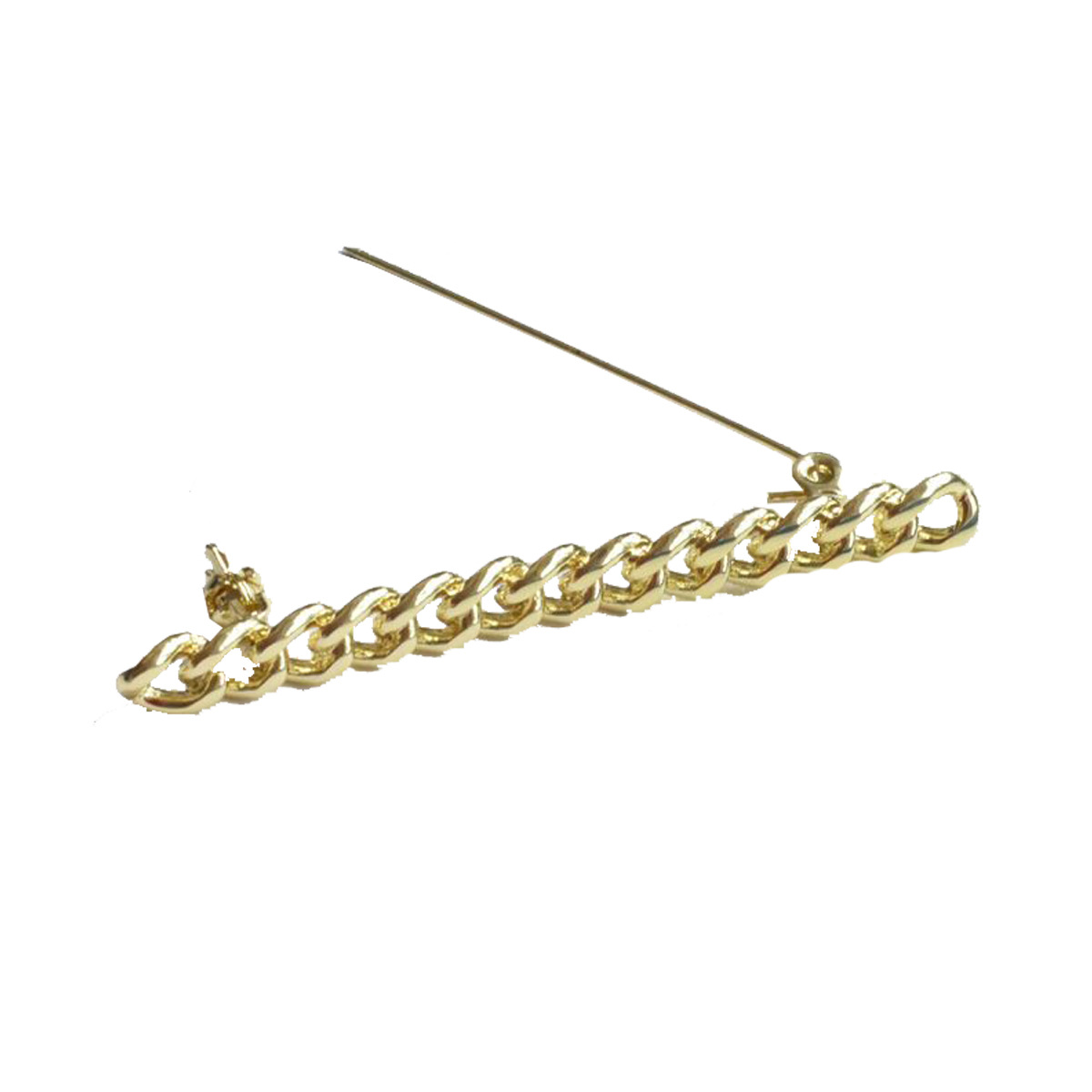 Picture of Dark Style Twist Chain Brooch Pin Women's Strap Pants Waistline Decorative Chain Punk Style Suit Accessories