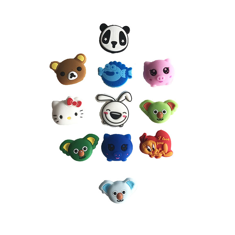 Cartoon animal cat shock absorber silicone tennis racket shock absorber stereo shock absorber 3D tennis racket built-in shock absorber