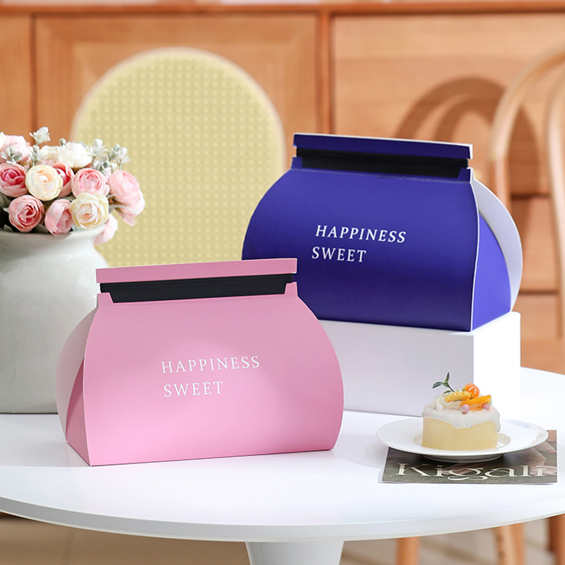 New online celebrity Swiss roll queen roll western point box mousse multi-layer cake roll packing box towel roll packing box