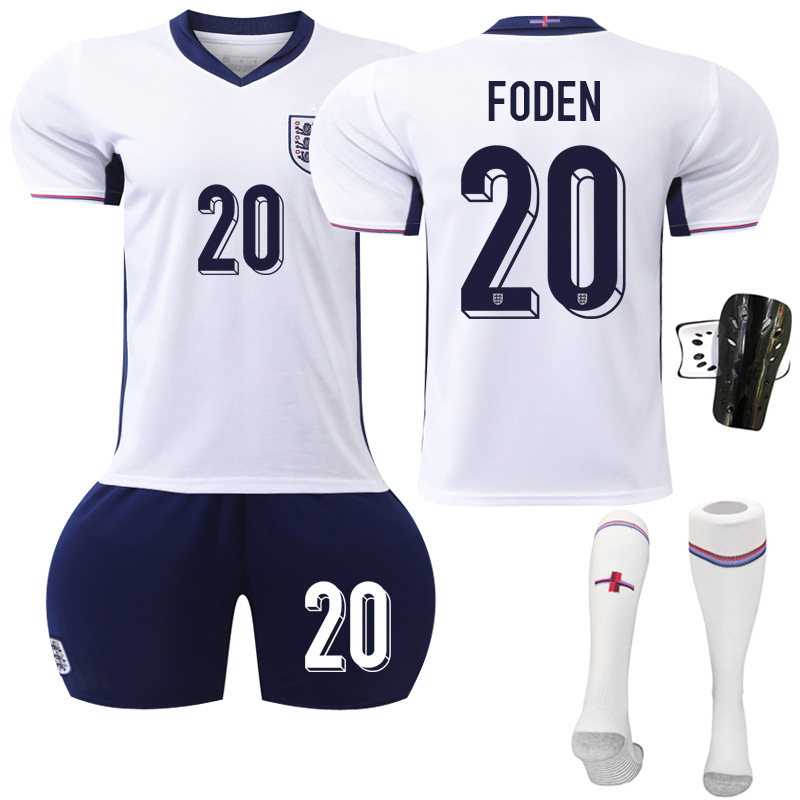Picture of Euro 2024 New Football Jersey suit England Home Jersey Number 9 Kane 11 Foden 10 Bellingham