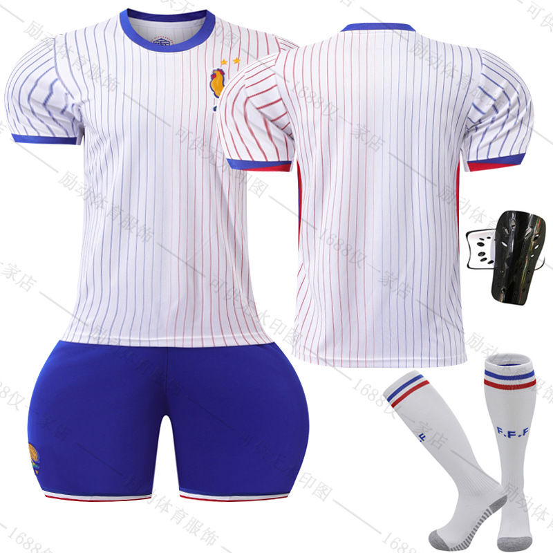 Picture of 2425 France away to the European Cup jersey No. 10 Mbappe football suit 7 Griezmann 9 Giroux team uniform