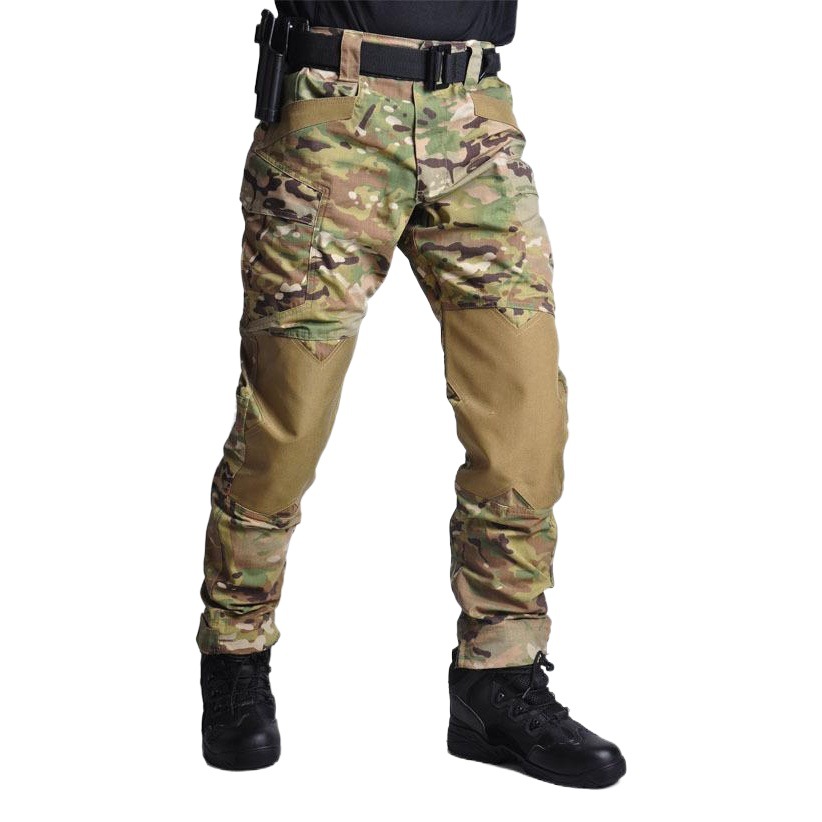 Commander Camouflage Tactical Pants Men's Loose Multi-Pocket Special Service Pants Cargo Pants Multi-Pocket Outdoor Camouflage Pants