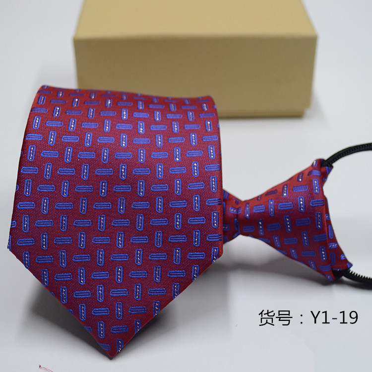 Picture of Men's Easy-To-Pull Casual Zipper Tie New Korean Style Professional Formal Wear Convenient Lazy Tie Ready for Sale