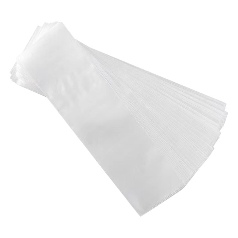 Long strip pe flat pocket transparent plastic packaging bag calligraphy and painting hairtail sapling packaging plastic bag straight wholesale