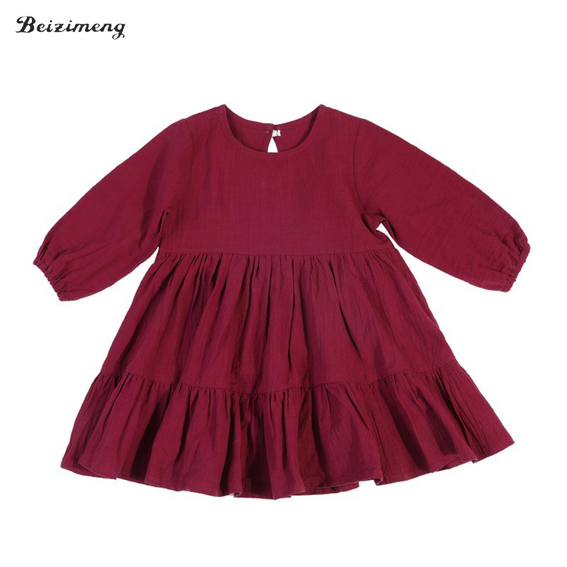Children's One-year-old Red Skirt Girl's Class A Summer Pure Cotton Summer Cute 1-3 Years Old suit South Korea High-end Sense