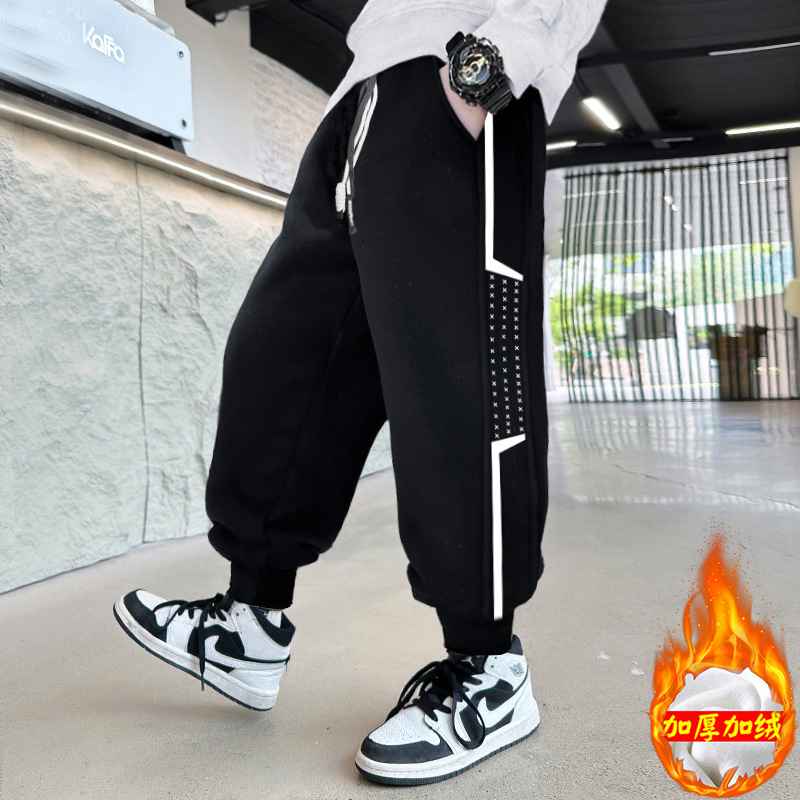 Picture of Boys' Lightweight Pants Spring and Autumn 2025 Children's Long Pants for Older Students Trendy Korean Style Sports Pants