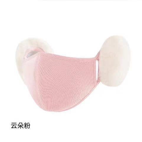 Picture of Winter plush cute ear protection three-dimensional slimming mask cold-proof breathable two-in-one earmuff women's cloud warm mask