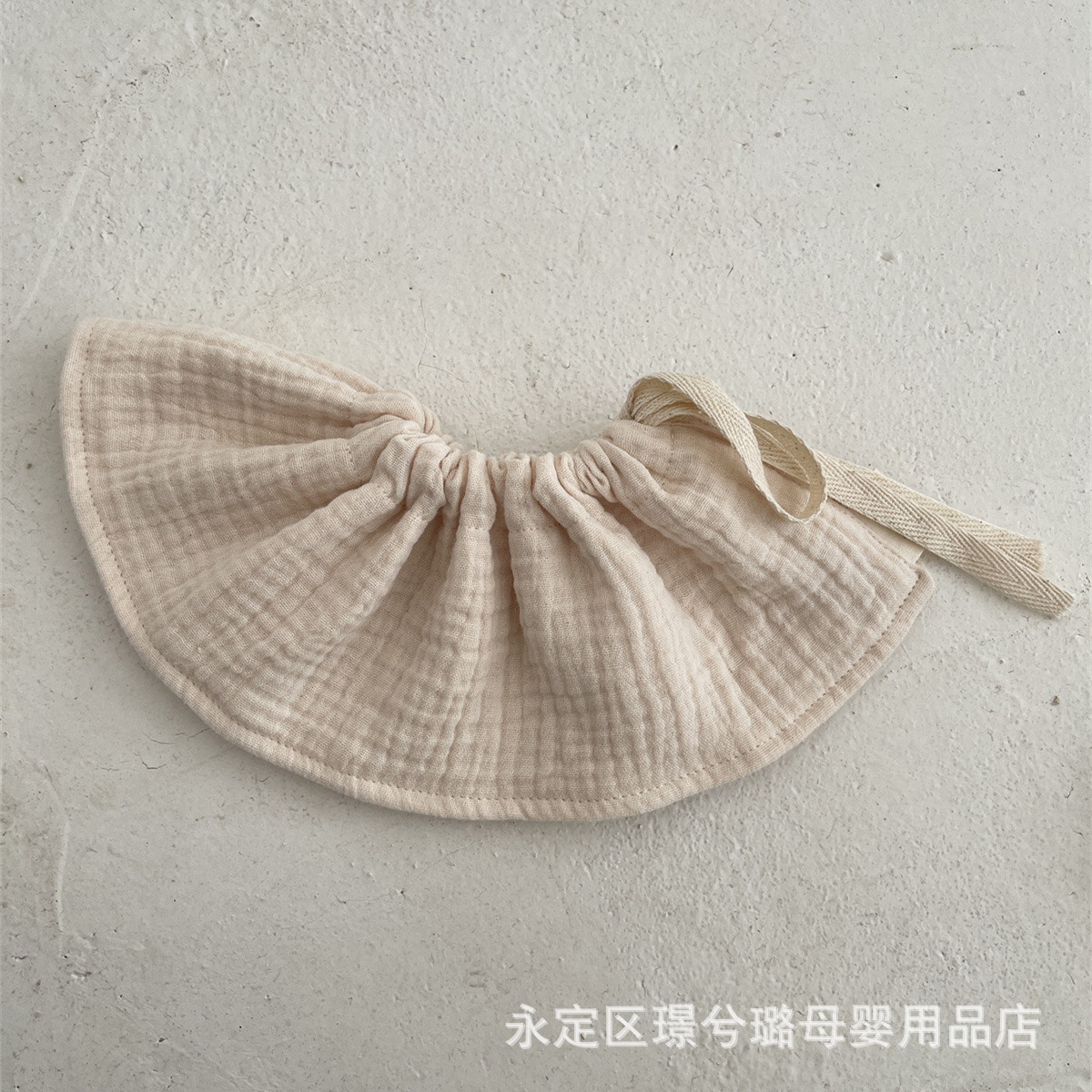 Picture of Baby 4-Layer Cotton Gauze Bib with Tie, 360-Degree Anti-Spit-Up Bib for Infants