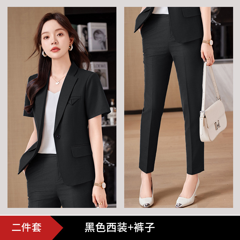 Picture of High-end professional suit suit Women's Business formal suit interview suit slim fit fashionable temperament commuter work clothes workwear