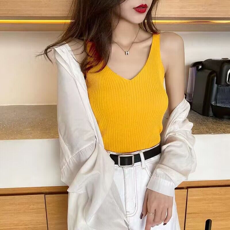 Picture of Cool Silk Knitted Camisole Women's Summer Sleeveless Outer Top Suit with Bottoming Clothing Export Wholesale