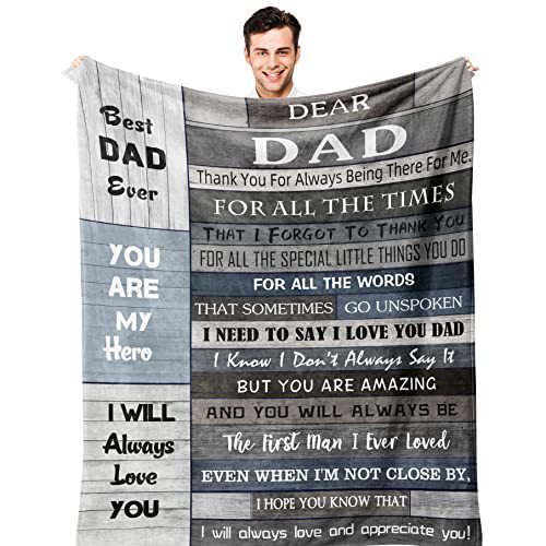 Picture of Cross-border gift to father flannel blanket single-layer printed blanket production source factory wholesale direct sales