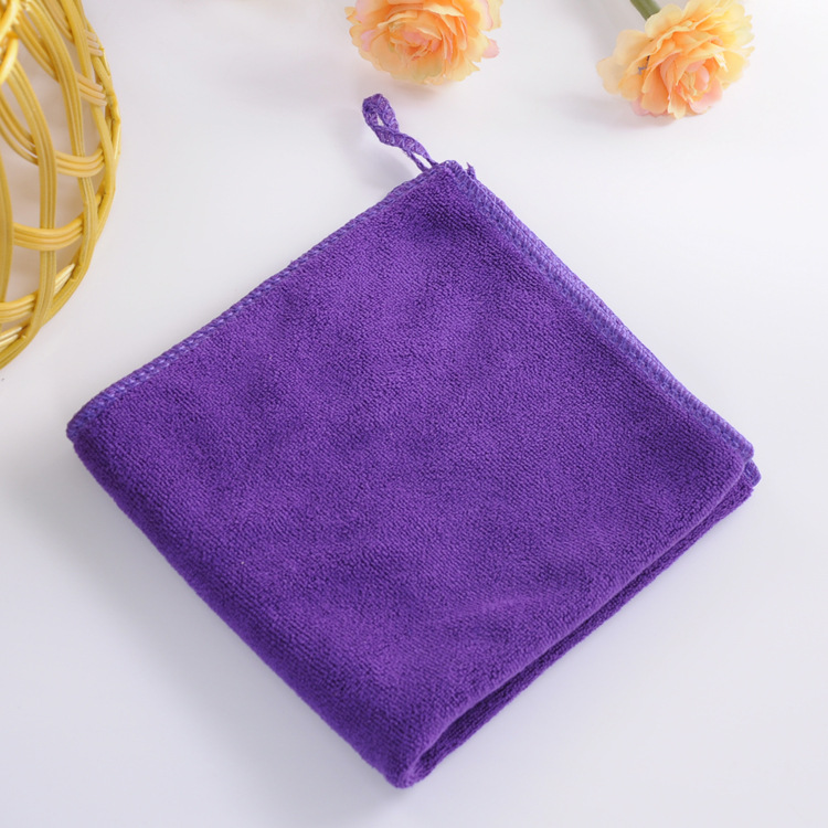 Picture of Fiber towel thickened each size small square household cleaning cloth absorbent household cleaning support logo