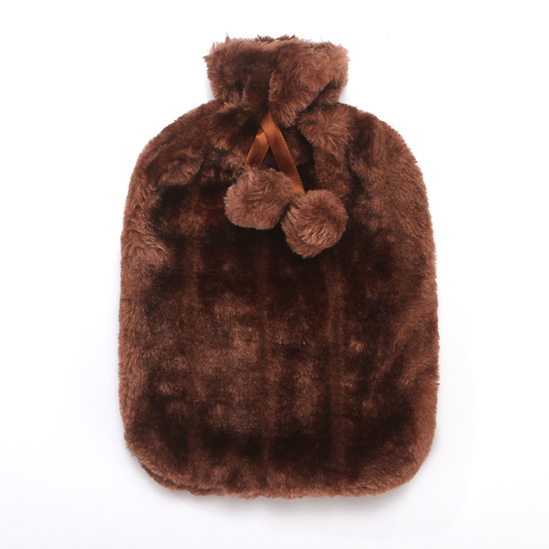 Picture of New Rubber Hot Water Bottle Pvc Hot Water Bottle Plush Cloth Cover Imitation Rabbit Fur Cloth Cover Hand Warmer Hot Water Bottle in Stock