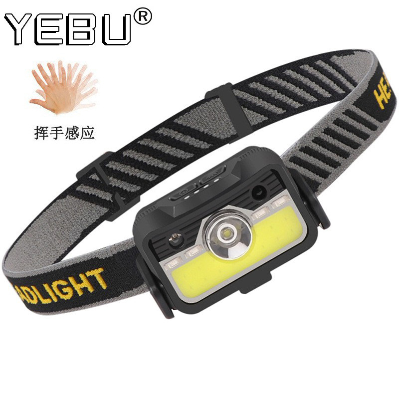 Cross-Border Smart Wave Sensor Headlamp Miner's Lamp Work Lamp Charging Long Life Running Head-Mounted Mini Headlamp