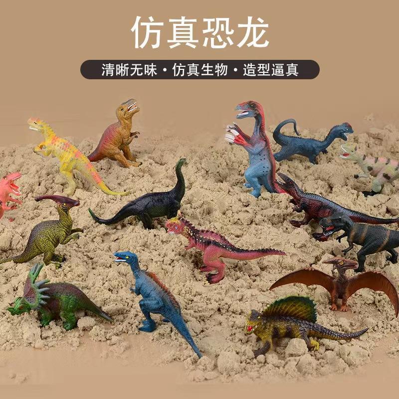 Cross-border simulation dinosaur solid model toy Jurassic retro 5-inch Tyrannosaurus children's toy wholesale direct sales