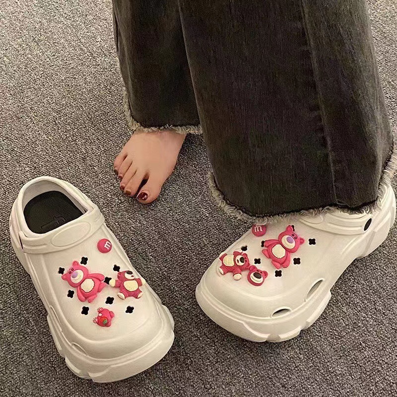 Picture of Baotou EVA hole shoes in 2025 new fashion and versatility student comfortable and casual two-wear non-slip slippers for women's summer