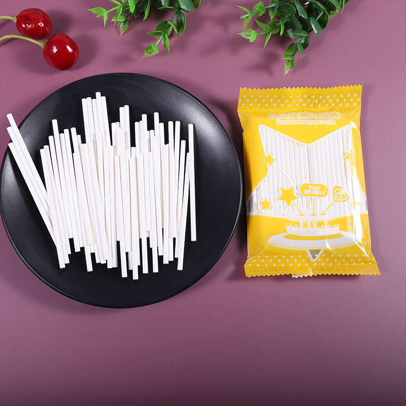 in stock wholesale handmade lollipop paper lollipop stick candy paper chocolate lollipop solid paper stick paper stick plastic stick