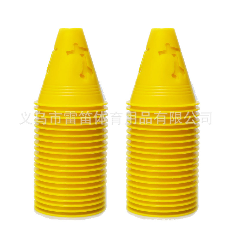 Picture of 8cm high flat flower humanoid pile roller slide pile logo bucket obstacle corner foot pile roller skates barricade wholesale