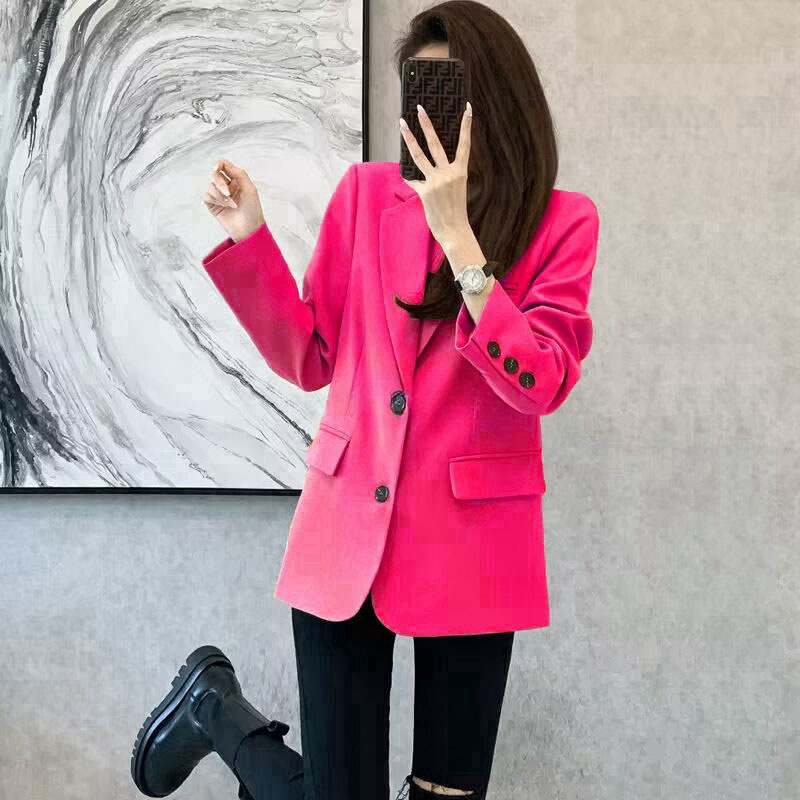 Picture of 2024 new wholesale commuter spring and autumn Joker suit jacket female Korean trend European little one generation hair