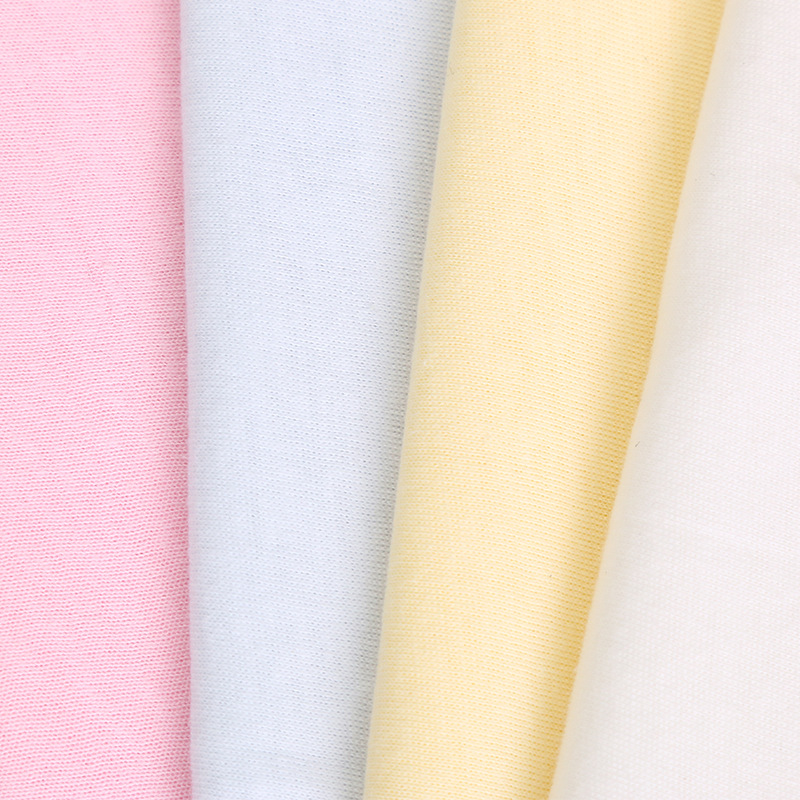 Picture of in stock 32S 21s cotton single-sided jersey knitted baby T-shirt underwear mask inner cotton jersey fabric