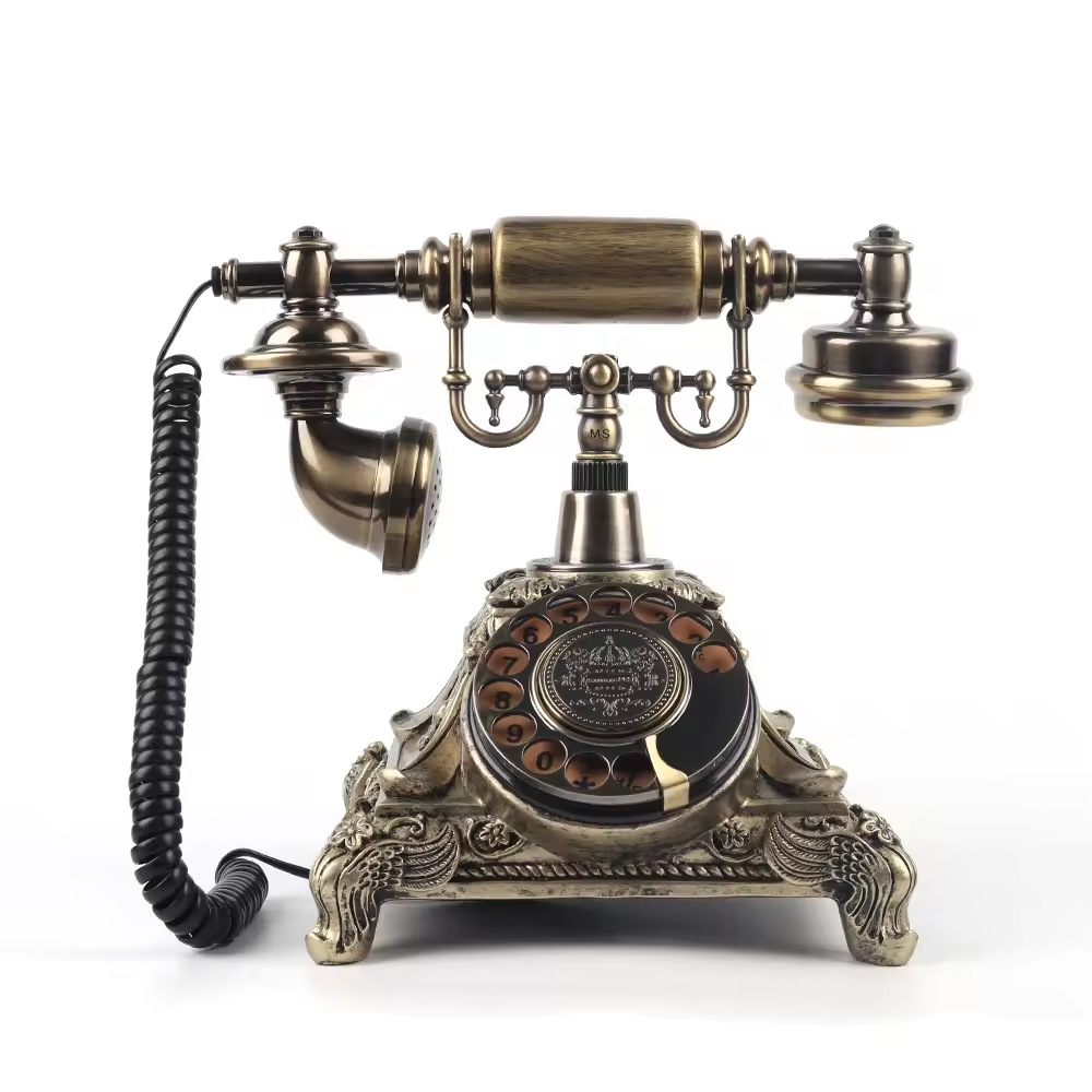 Picture of Cross-border special for old-fashioned retro card recording telephone antique wedding party landline telephone message book telephone