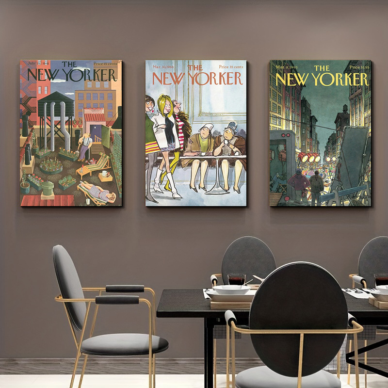 Nordic Vintage Living Room Decorative Painting French Niche Entrance Painting High-end Hanging Painting Restaurant Poster Canvas Core