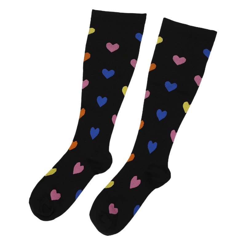 Amazon Plus Fat Plus Big Socks Fat Compression Socks for Men and Women Running Fitness Socks Solid Color Pressure Socks Fat socks