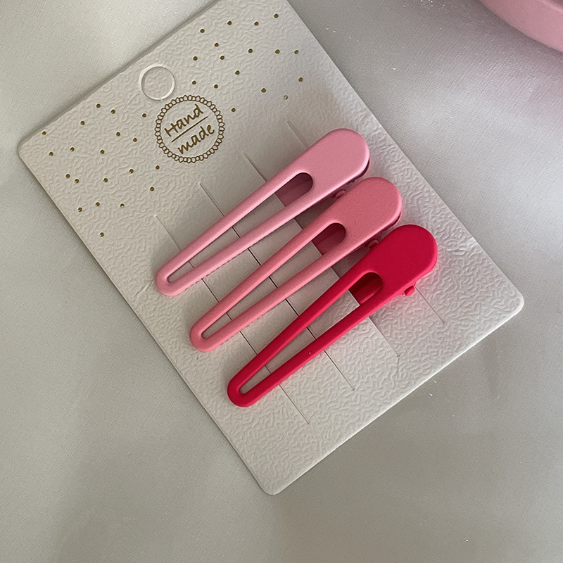 Picture of Pink Hairpin Women's Star Small Hairpin Side Bangs Clip Cute Side Clip Love Dopamine Clip Headdress