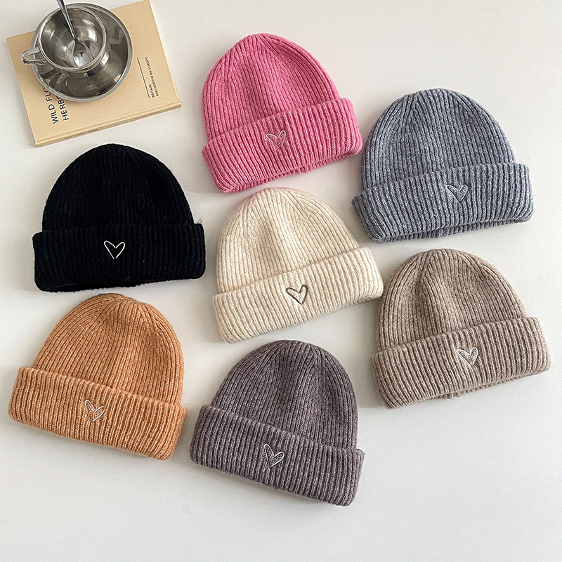 Autumn and Winter Children's Hat Scarf suit Baby Knitted Hat Wool Hat Boys' and Girls' Warm Ear Protection Cap Thickened