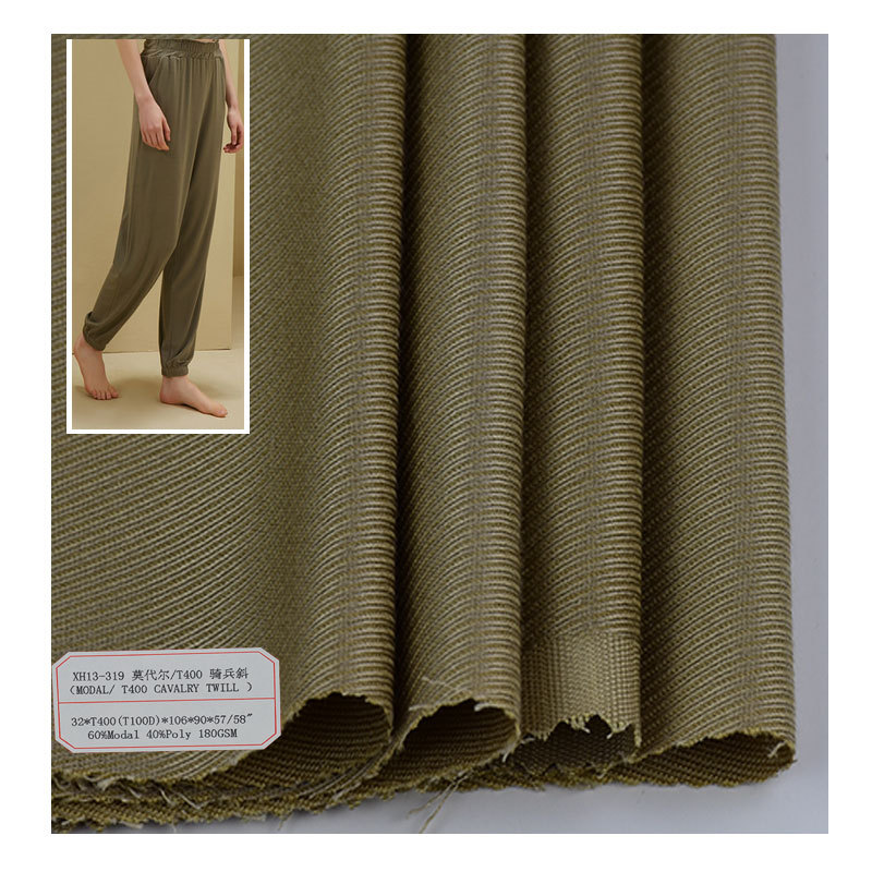 Factory wholesale modal cavalry oblique fabric soft and comfortable shirt fabric casual pants dress fabric
