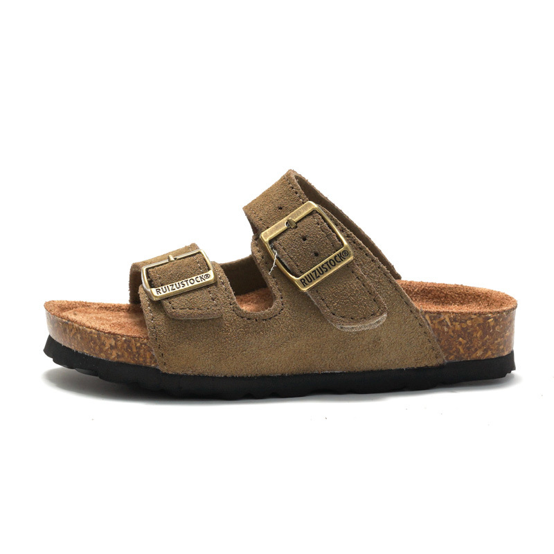 Picture of RUIZUSTOCK Spring New Arrival Children's Frosted Cork Slippers Boy's Beach Shoes Girl's Student's Sandals Breathable