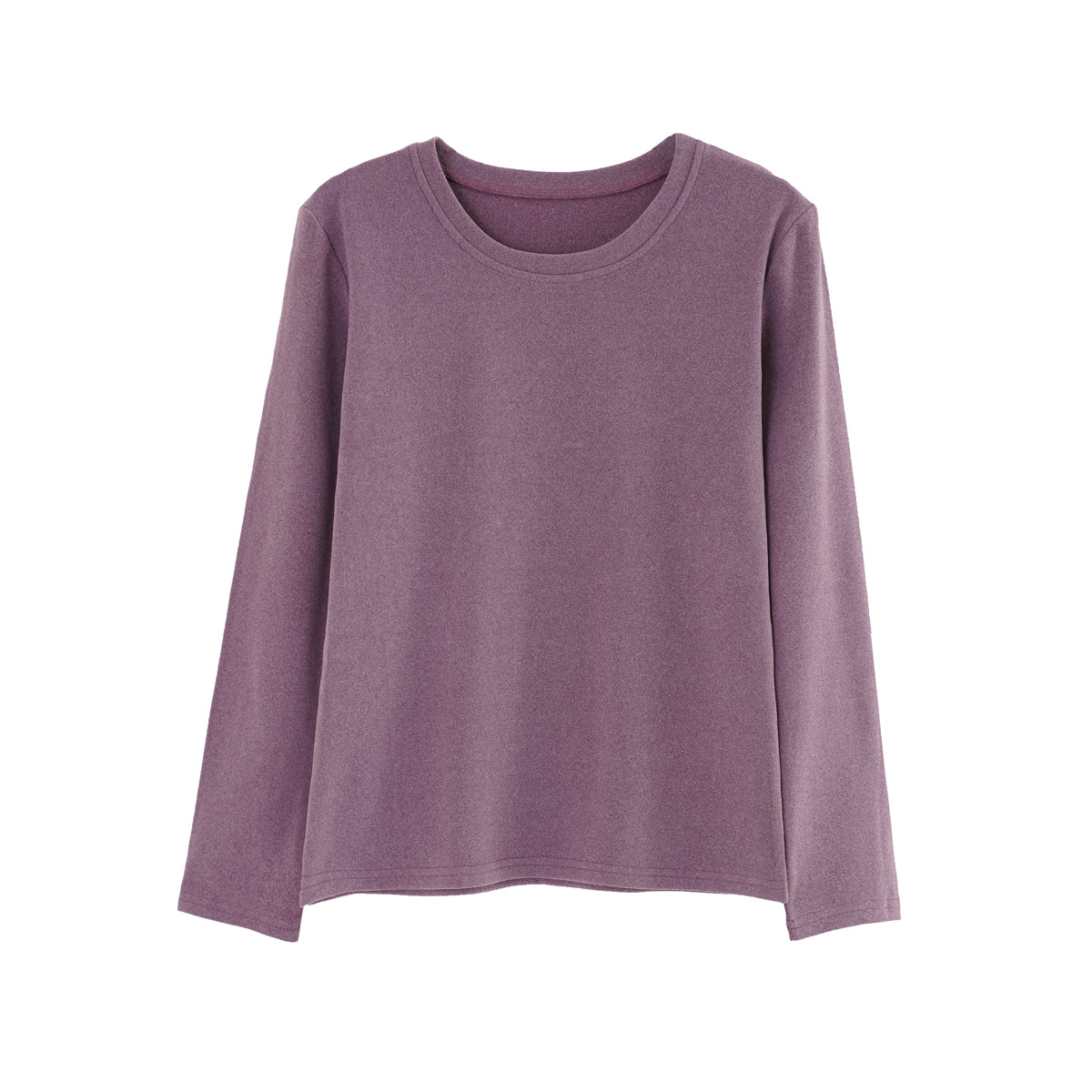 Picture of Base shirt de velvet warm clothing women's autumn and winter long sleeve heating round neck top women's slim fit women's clothing live wholesale