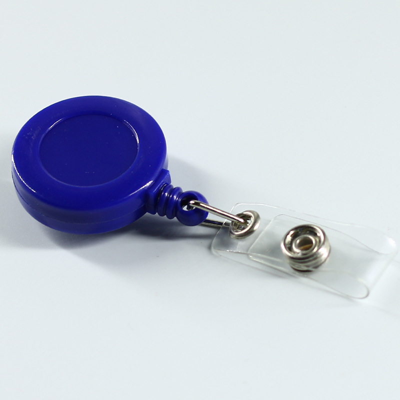 Picture of Cross-Border Retractable Plastic Badge Holder with Retractable Buckle, Id Card Holder with Lanyard, Easy-To-Use Work Badge, Multifunctional