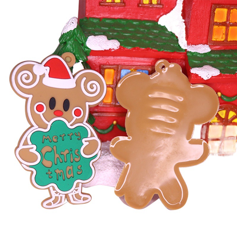 New Cross-border Gingerbread Man Christmas Tree Hanging Daffy Bear Cute Christmas Hanging Scene Layout Props