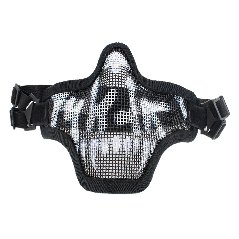 Cross-border Amazon Army Fan Outdoor V1 Steel Wire Tactical Mask Enhanced Skull Steel Mesh Protective Mask Camouflage