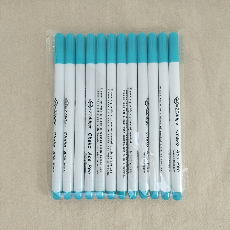 Cross stitch tool gas water elimination pen washing pen fabric cross stitch blue thick head water soluble pen