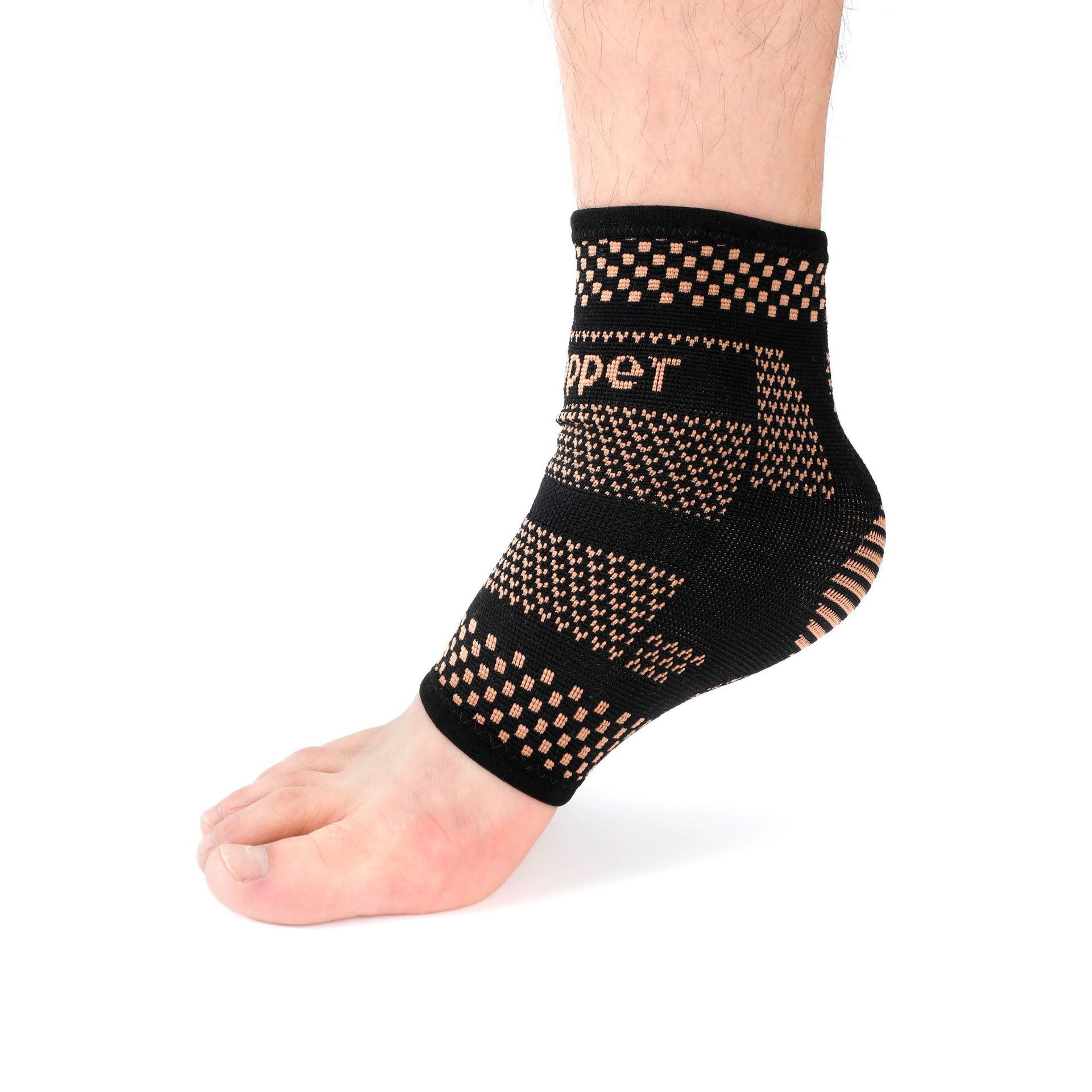 Picture of Copper Ion Pressure Breathable Ankle Brace Sports Cooling Protection Knitted Ankle Protection Protective Gear Wear-Resistant and Non-Slip