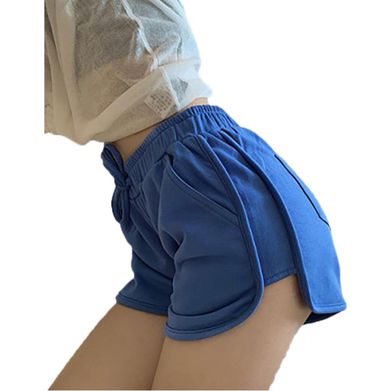 a large number of spot same-day delivery shorts children's loose fashion Joker high waist slimming casual wide leg sports A- line pants