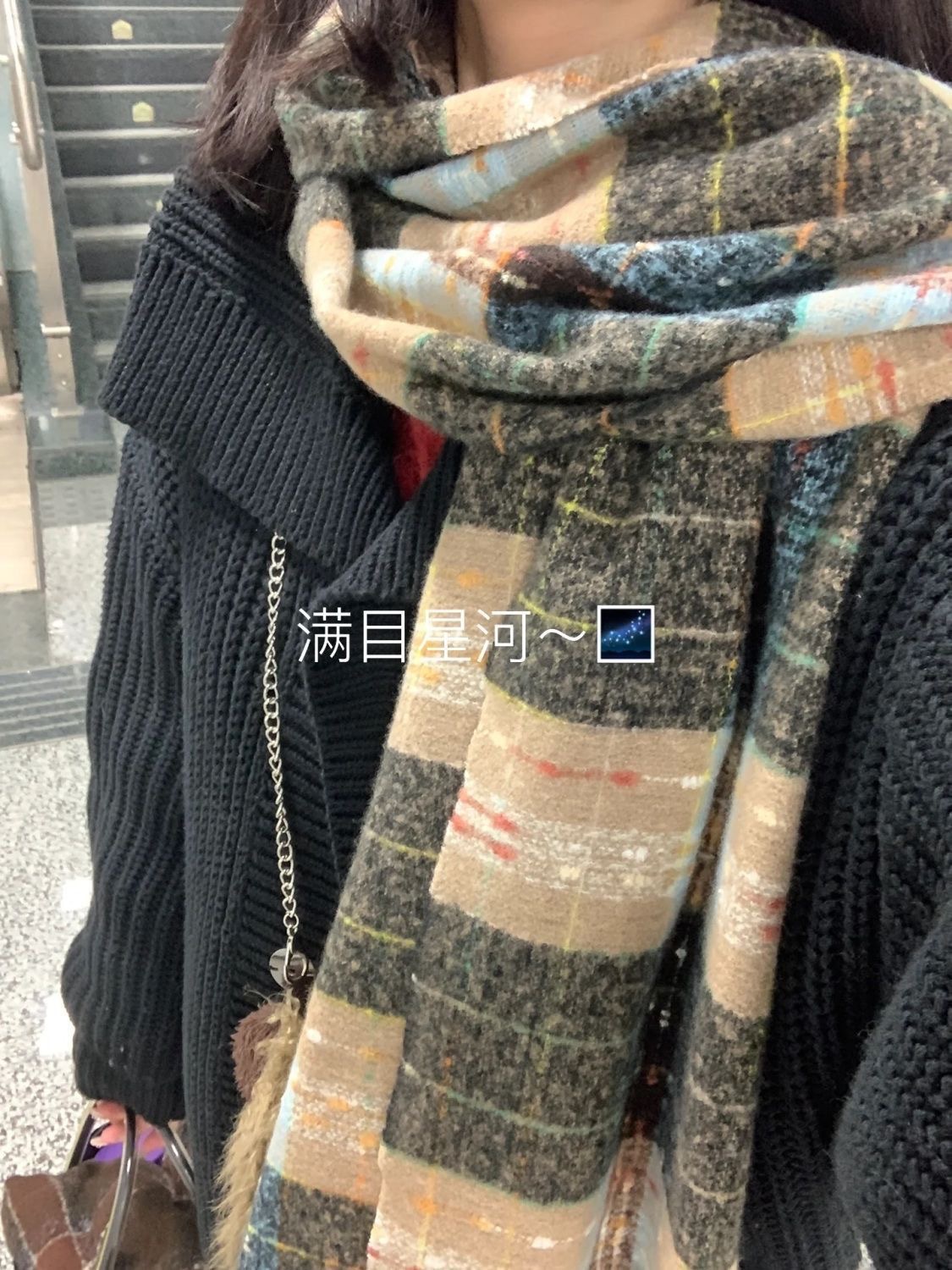 Picture of Cross-border solid color new imitation cashmere scarf women's autumn and winter thickened warm shawl solid color student scarf men's wholesale