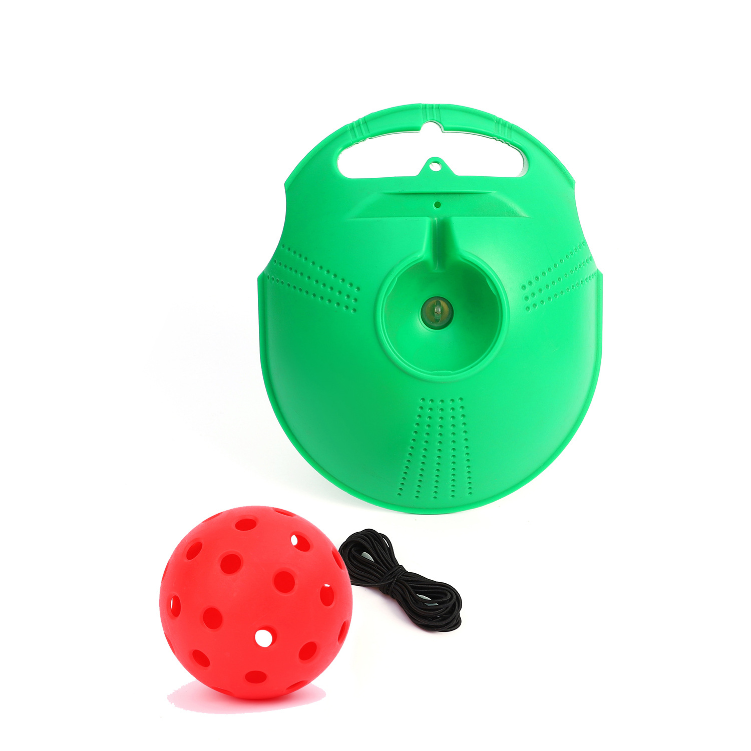Picture of Pick ball trainer training base 40 holes high elastic plastic hole ball beginners practice Pickleball
