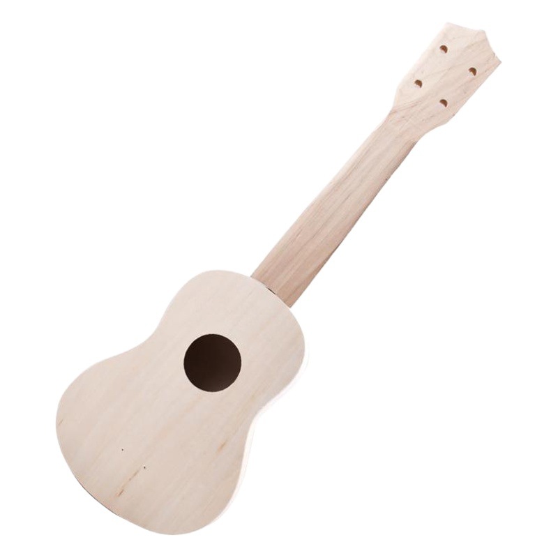 Assembled ukulele diy small guitar handmade homemade material bag painted hand painting wooden graffiti