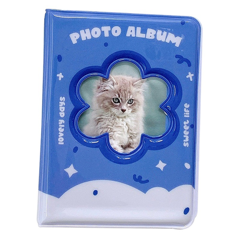 Korean Ins Style Cute Puppy Kitten 3inch Polaroid Photo Album Star Chasing Idol Album Small Card Storage Album
