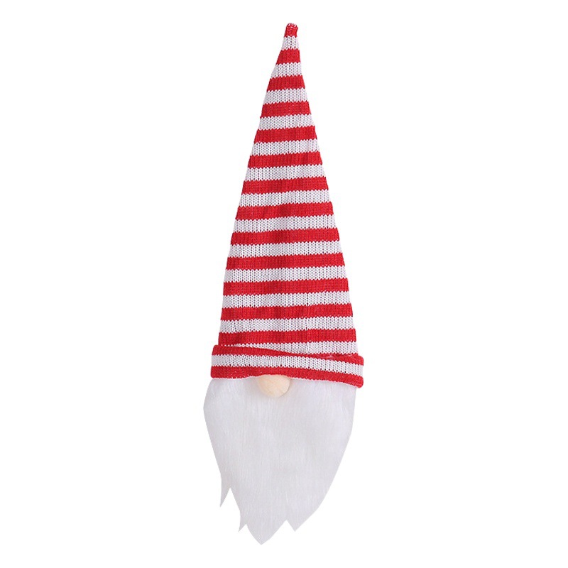 Jingchen new knitted hat Santa Claus wine bottle cover faceless doll wine bottle cap dining table Christmas decoration supplies