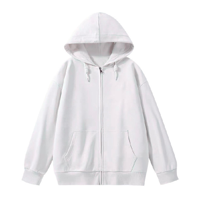 Picture of Velvet Thickeneded Flap Pocket Pants Hooded Sweatshirt for Women Autumn and Winter Cardigan Outwear Large Size Zipper Warm Top Export Women's Clothing