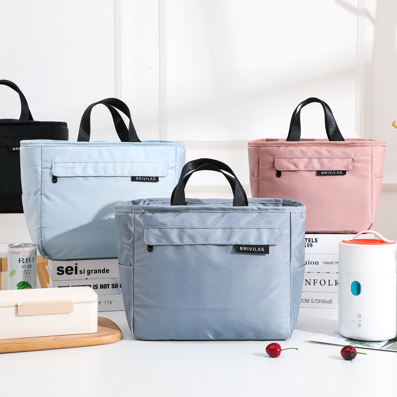 Thickened Ready-Made Large-Capacity Lunch Bag, Waterproof Insulated Bag for Working Students, Portable Small Fresh Lunch Box Bag