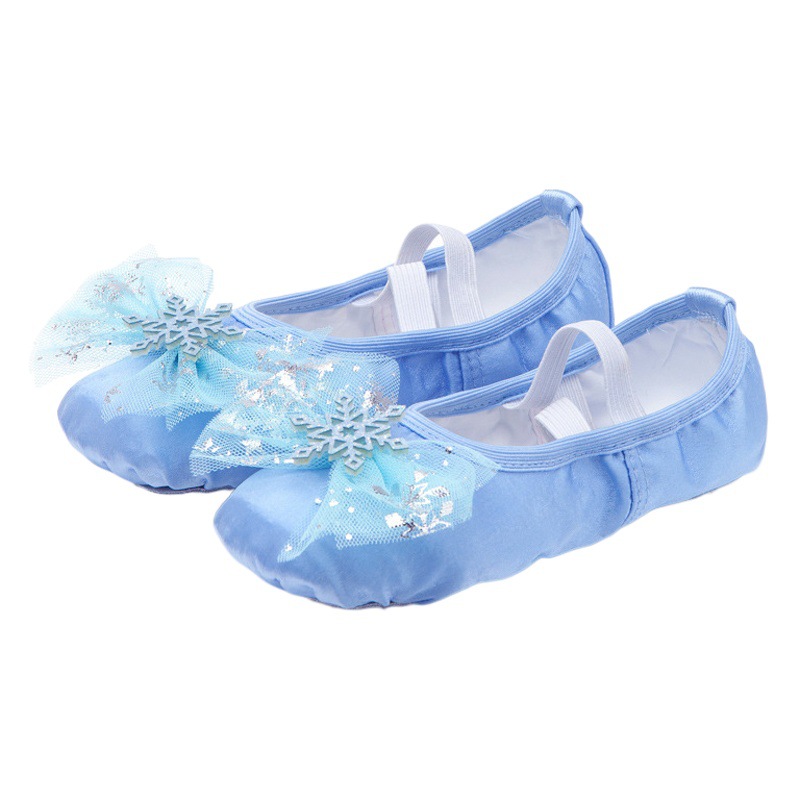 Picture of Cute Princess Dance Shoes for Kidsren, Soft-Soled Ballet Shoes for Girls, Chinese Dance Body Training Cat Claw Shoes 8009