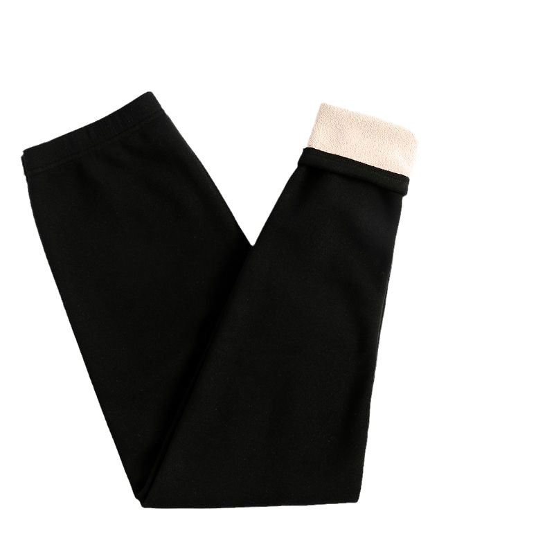 Picture of Lamb fleece camel wool warm pants autumn and winter plus size fat sister cold-proof fleece-lined thick autumn pants women's high waist leggings