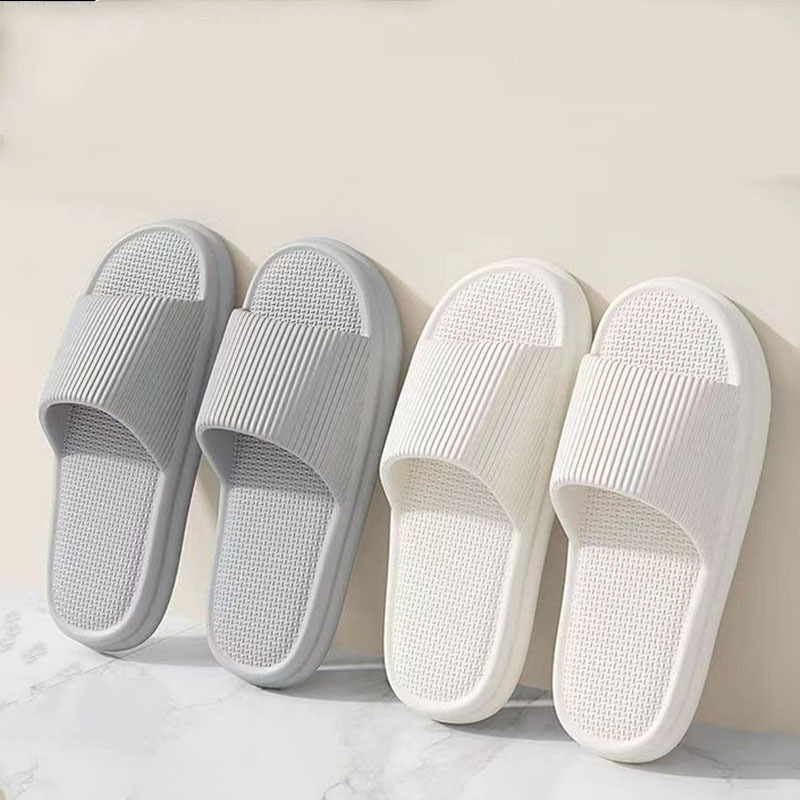 Picture of Candy-Colored Vertical Striped Slippers, Lightweight Women's Summer Bathroom Hotel Eva Couple Style, Cross-Border Temu Dropshipping Wholesale