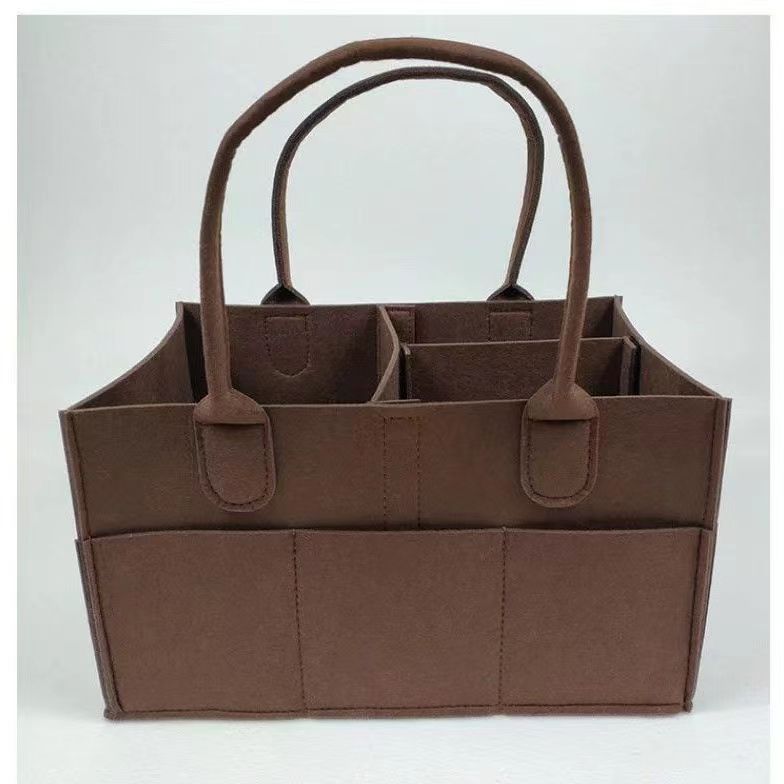 Cross-border Felt Mummy Bag Travel Mother Multi-functional Convenient Large Capacity Storage Finishing Artifact Handbag