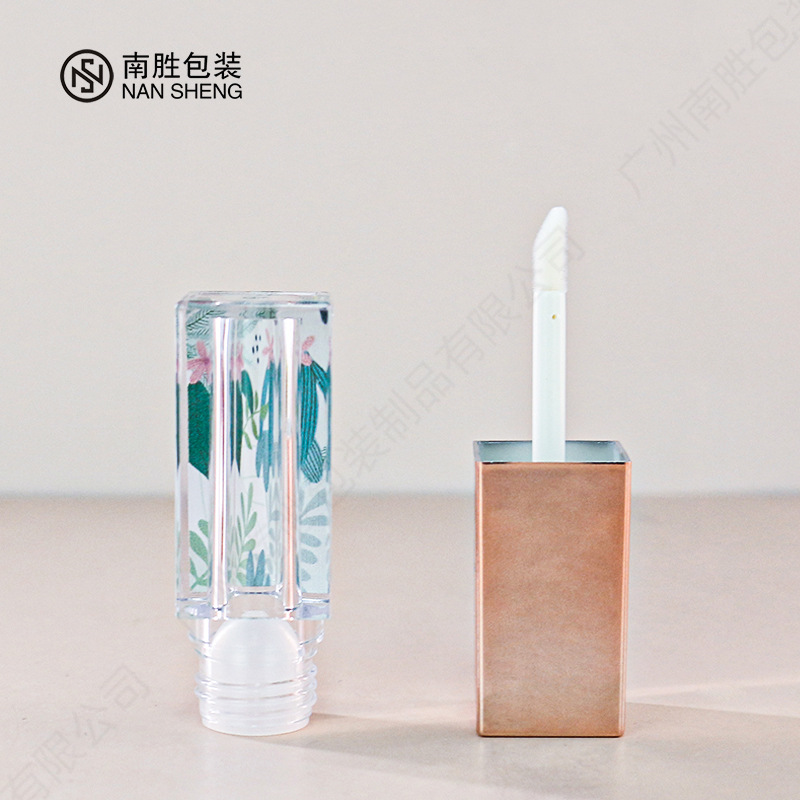 Picture of Square lip glaze tube cartoon 3D printing lip gloss lip gloss tube 5ml liquid lipstick tube makeup package material sub-bottled